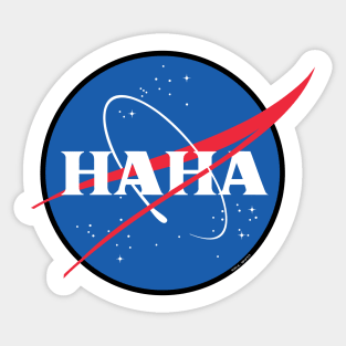HAHA / NASA Sticker